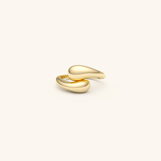 Adjustable Gold Ring | Ethically Sourced 18k Gold-Plated Stainless Steel 0