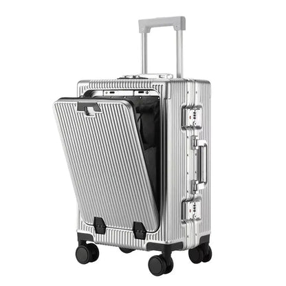 Aluminum Carry-On Suitcase | Durable Hardshell with USB Charging Port 1