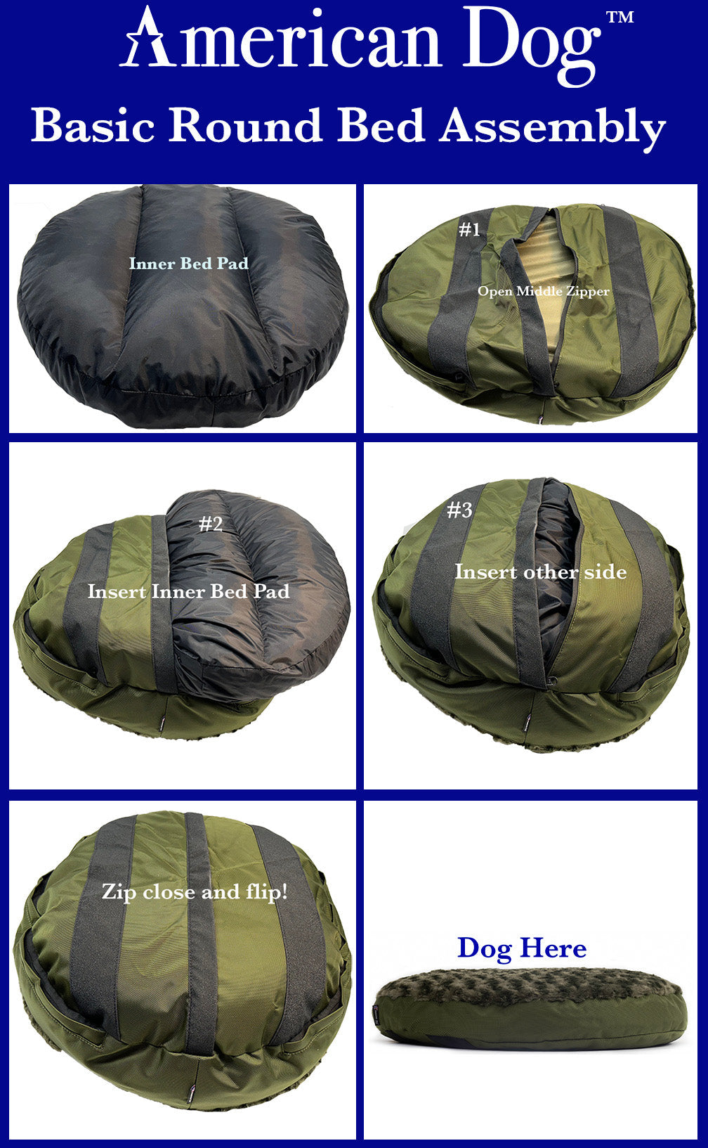 Lit pour chien Base ronde Furvana™