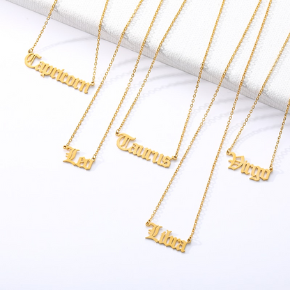 Astro Zodiac Necklace | 18K Gold/Silver Plated Stainless Steel 1