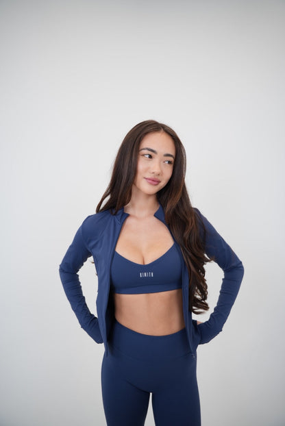 I Live in Luxury Marineblauwe Sportbeha
