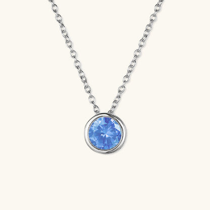 Birthstone Necklace | Gold Pendant with Sparkling Gemstone 13