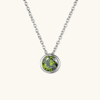 Birthstone Necklace | Gold Pendant with Sparkling Gemstone 21