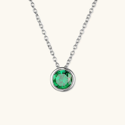 Birthstone Necklace | Gold Pendant with Sparkling Gemstone 28