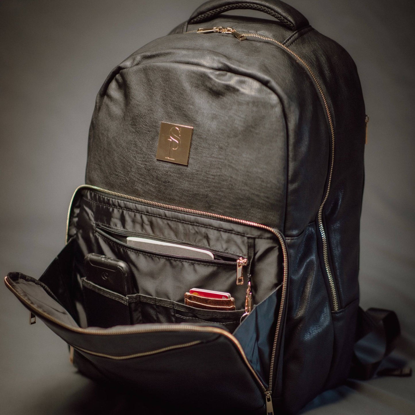 Sac de tous les jours XL en cuir noir