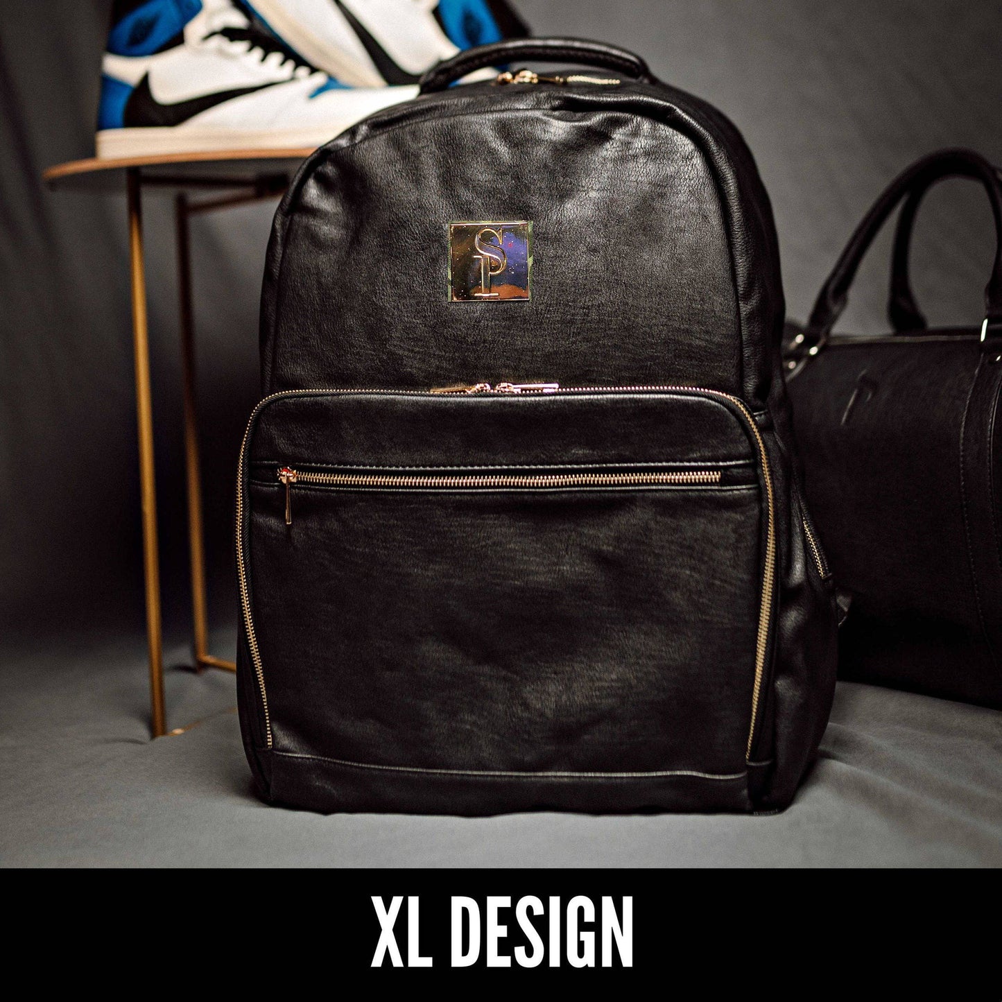 Sac de tous les jours XL en cuir noir