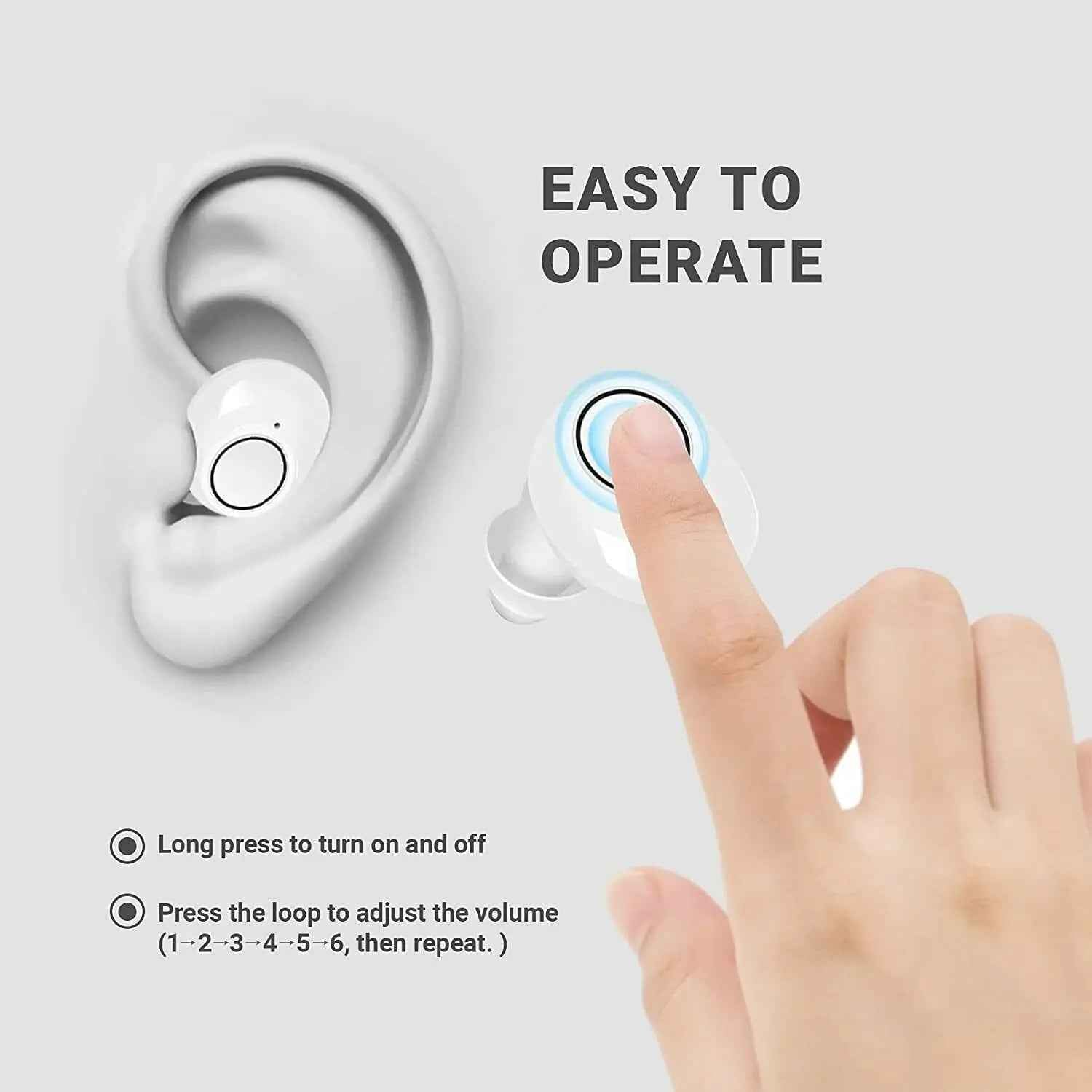 Bluetooth Hearing Aids | App-Controlled, Rechargeable & Compact Design 4