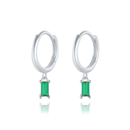Bohemian Hoop Earrings | S925 Sterling Silver with Colorful Accents 10