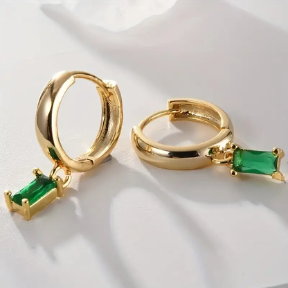 Bohemian Hoop Earrings | S925 Sterling Silver with Colorful Accents 3