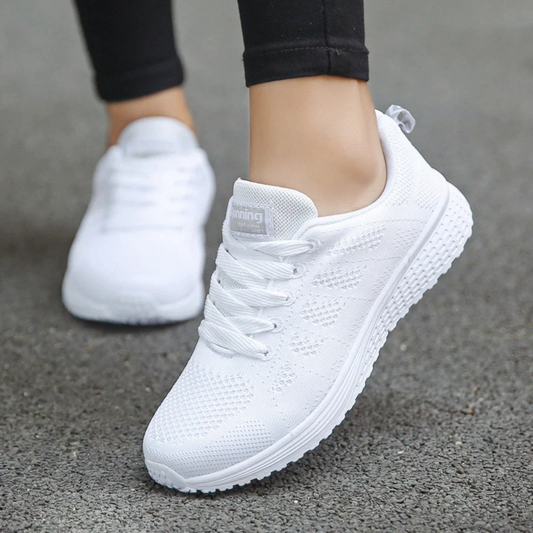 Breathable Mesh Flat Walking Shoes 0