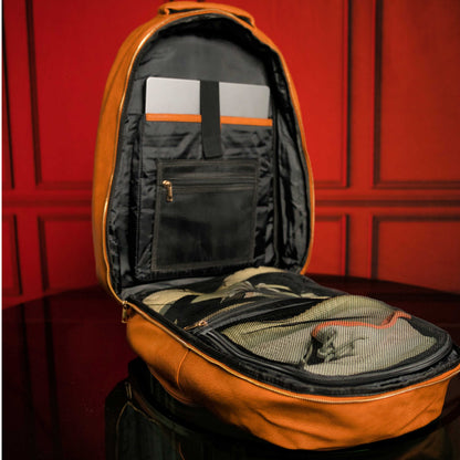Ensemble de 3 sacs en cuir vieilli marron