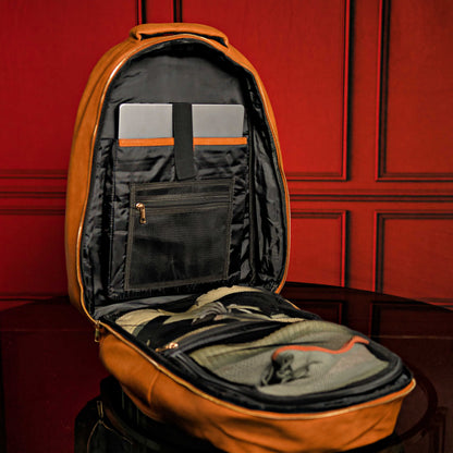 Ensemble de bagages cabine à roulettes en cuir marron
