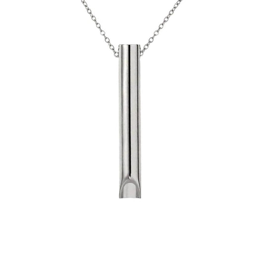Calming Breathing Aid Necklace | Elegant Stainless Steel Stress Relief Tool 0