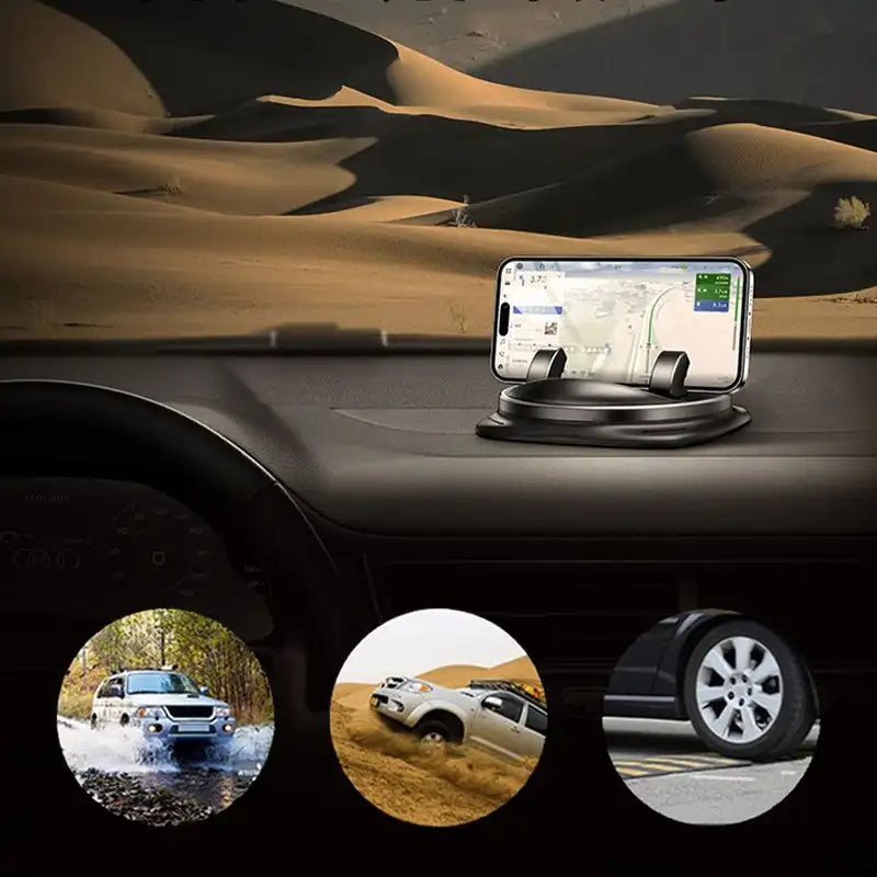 Car Phone Holder | 360° Rotating Mount for 4-6.5 Inch Smartphones 3