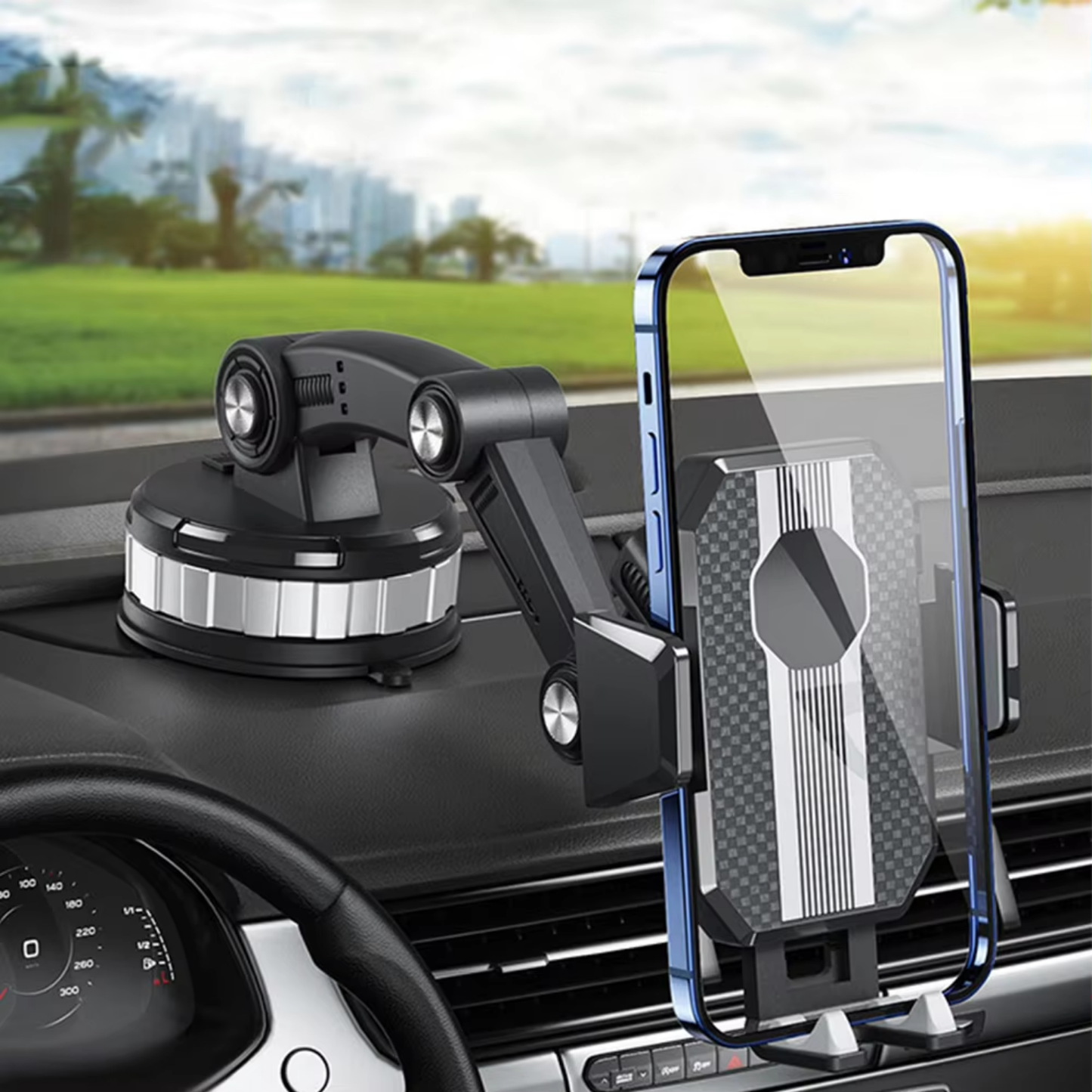 Car Phone Holder | Strong Suction Cup with 360° Rotation for Easy Use 0