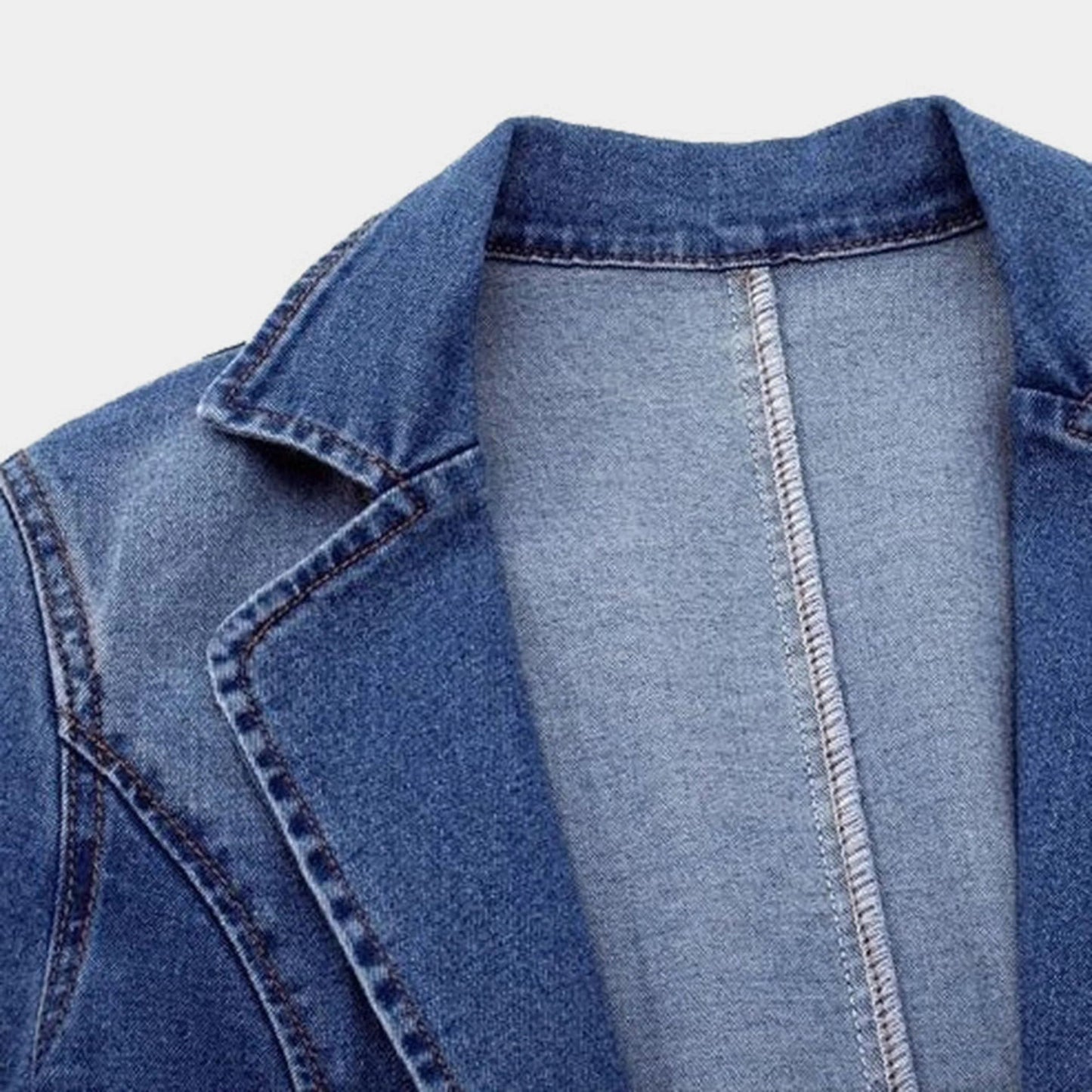 Casual Denim Blazer | Lightweight Tailored Design for Women 5