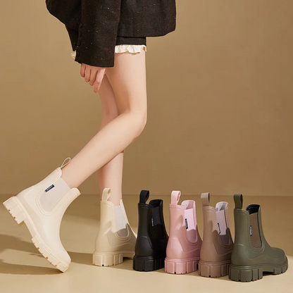 Chelsea Rain Boots | Waterproof Ankle-Height Design with Tread Sole 1