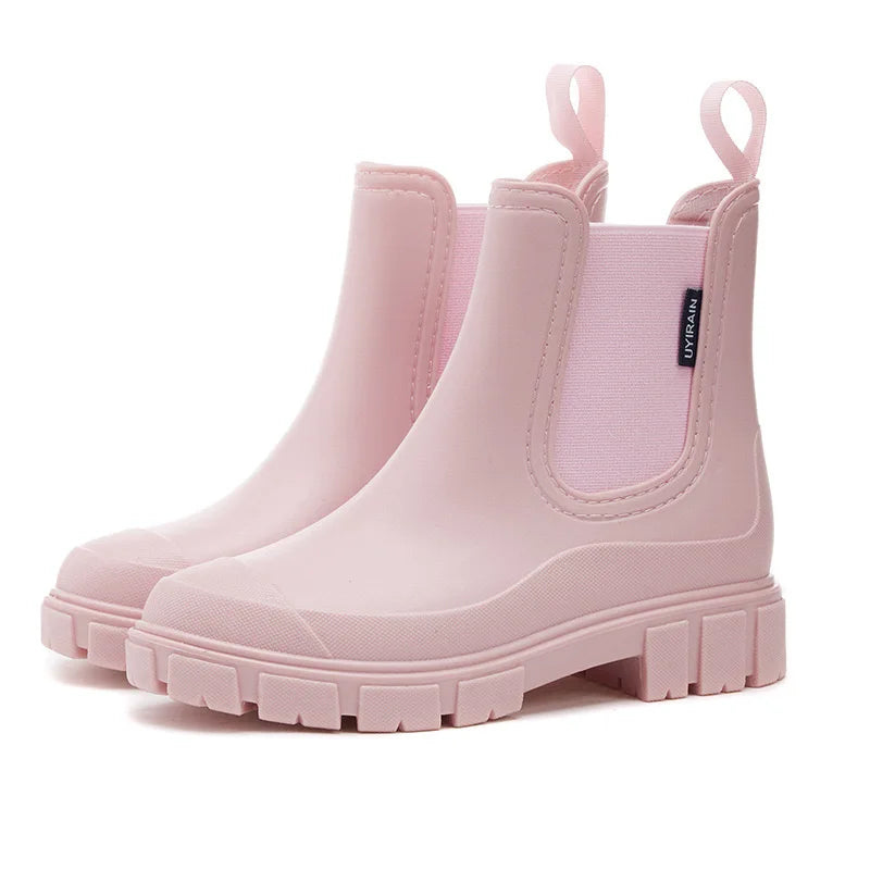 Chelsea Rain Boots | Waterproof Ankle-Height Design with Tread Sole 5