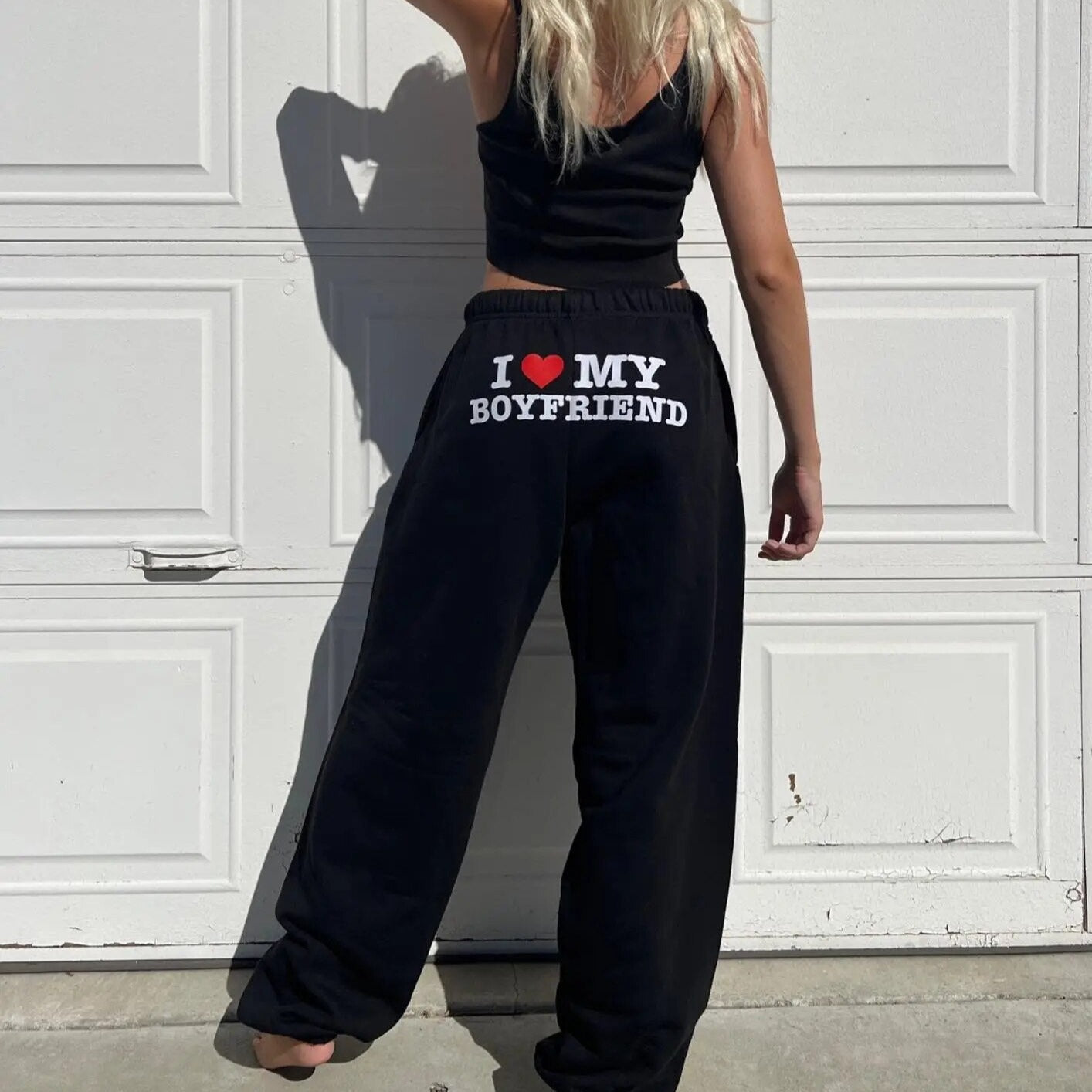 Chic High Waist Jogging Pants | Stylish Printed Design for Comfort 1