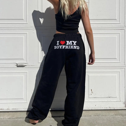 Chic High Waist Jogging Pants | Stylish Printed Design for Comfort 1