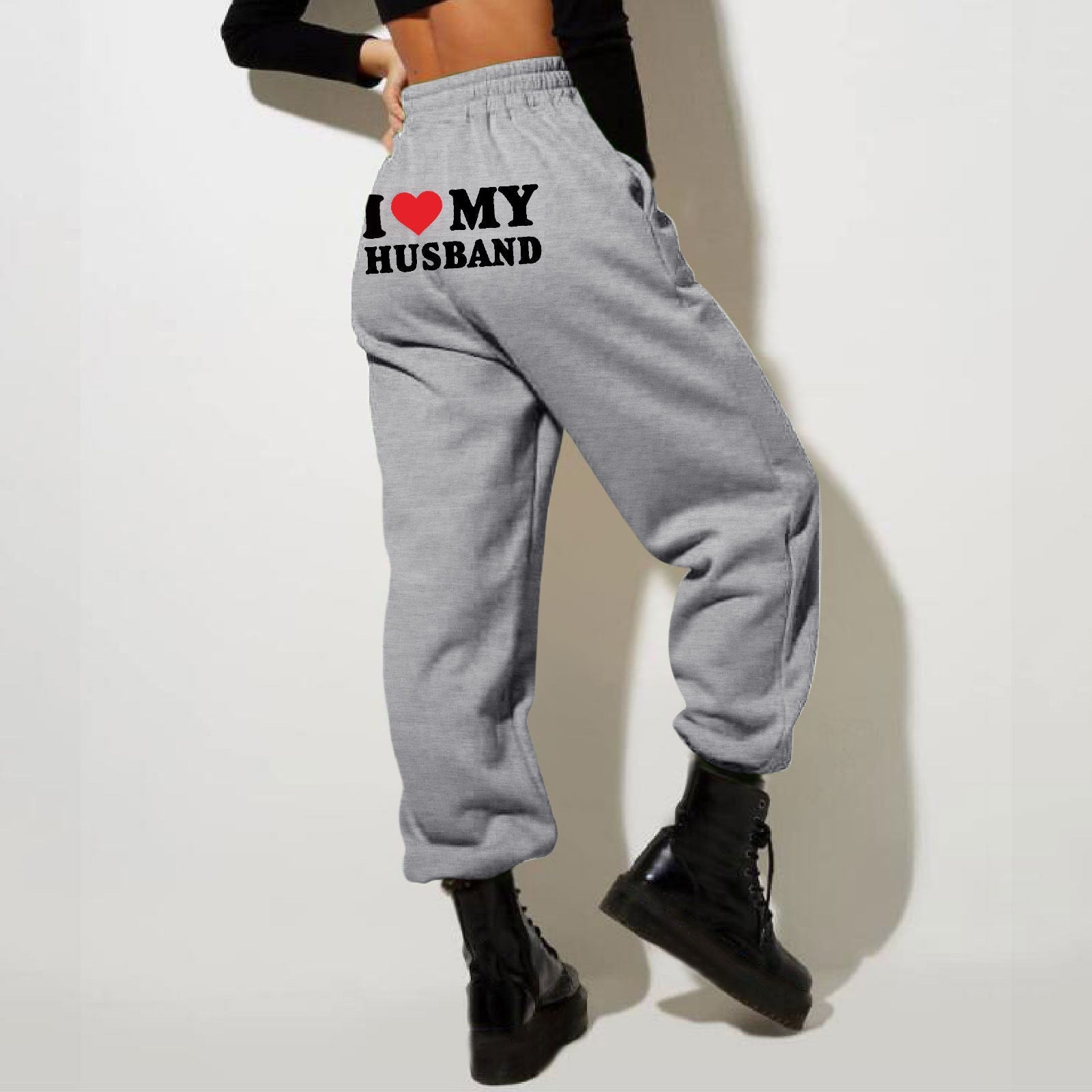 Chic High Waist Jogging Pants | Stylish Printed Design for Comfort 2
