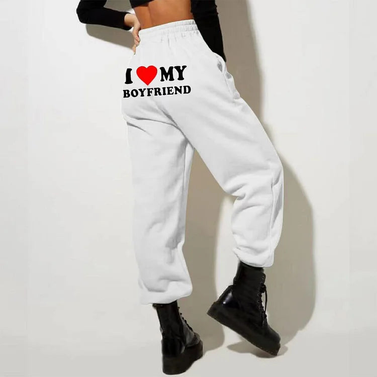 Chic High Waist Jogging Pants | Stylish Printed Design for Comfort 3