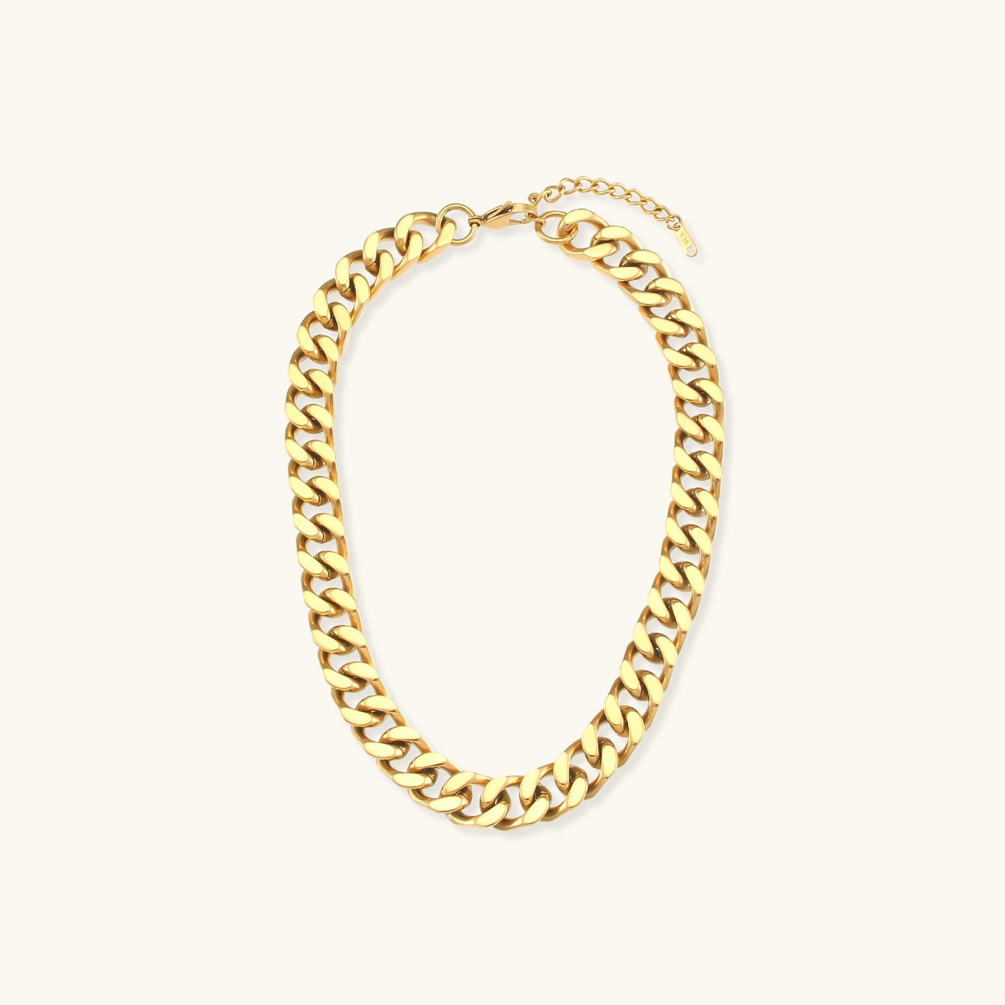 Chunky Chain Necklace | 18k Gold-Plated, Hypoallergenic, Water-Resistant 1