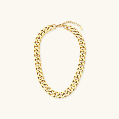 Chunky Chain Necklace | 18k Gold-Plated, Hypoallergenic, Water-Resistant 1