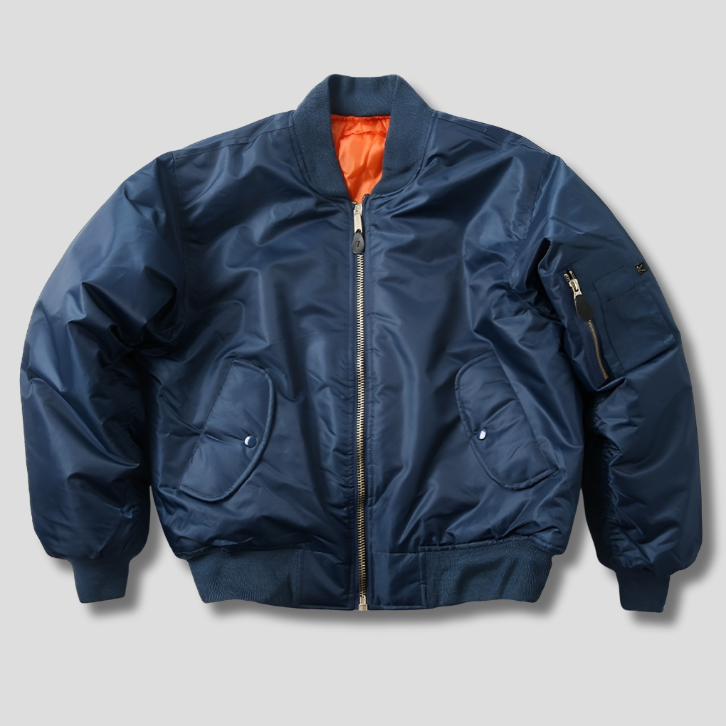 Classic Unisex Bomber Jacket | Durable Polyester with Ribbed Finishes 2
