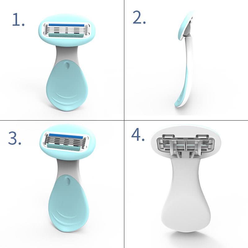 Compact Razor Kit | 4-Blade Design for Effortless Shaving 3