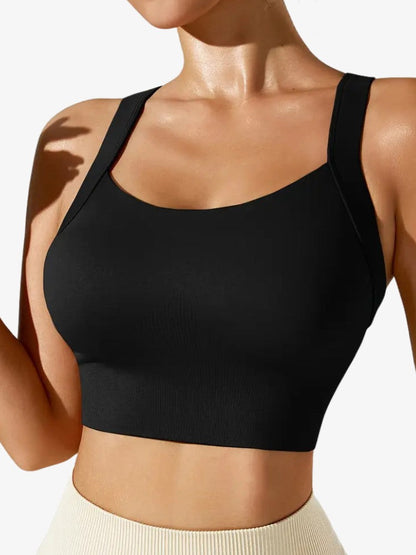 Cross Back Sports Bra | Breathable Comfort with Stylish Design 1