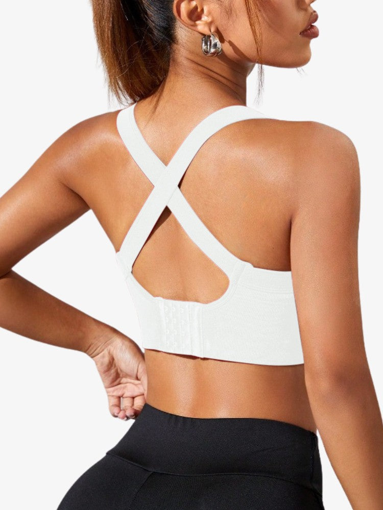 Cross Back Sports Bra | Breathable Comfort with Stylish Design 4