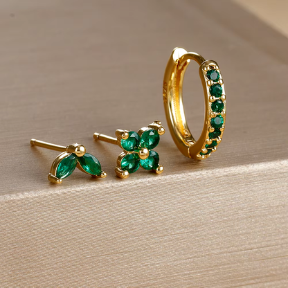 Dainty Earring Set | Mix and Match Stainless Steel Hoops and Studs 4