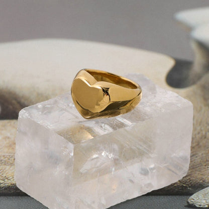 Dainty Stacking Ring | 18K Stainless Steel, Tarnish Resistant 0