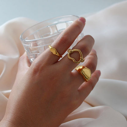 Dainty Stacking Ring | 18K Stainless Steel, Tarnish Resistant 1