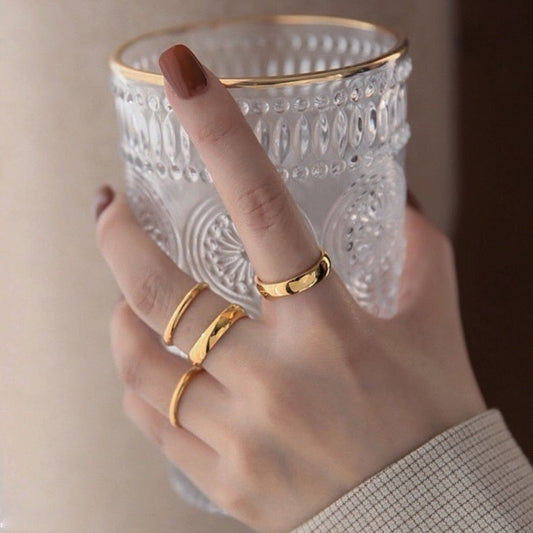 Dainty Stacking Ring | 18K Tarnish-Resistant Stainless Steel 0