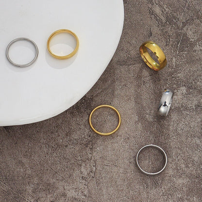Dainty Stacking Ring | 18K Tarnish-Resistant Stainless Steel 2
