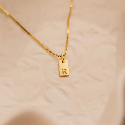 Dainty Tag Necklace | Personalized Stainless Steel with Adjustable Length 0