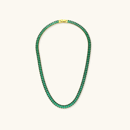 Diamond Simulant Necklace | 18K Gold Plated with Hypoallergenic Design 4