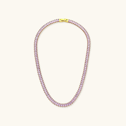 Diamond Simulant Necklace | 18K Gold Plated with Hypoallergenic Design 5
