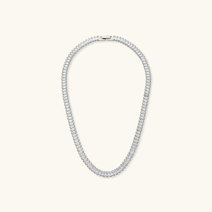 Diamond Simulant Necklace | 18K Gold Plated with Hypoallergenic Design 6
