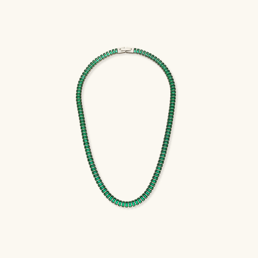 Diamond Simulant Necklace | 18K Gold Plated with Hypoallergenic Design 7