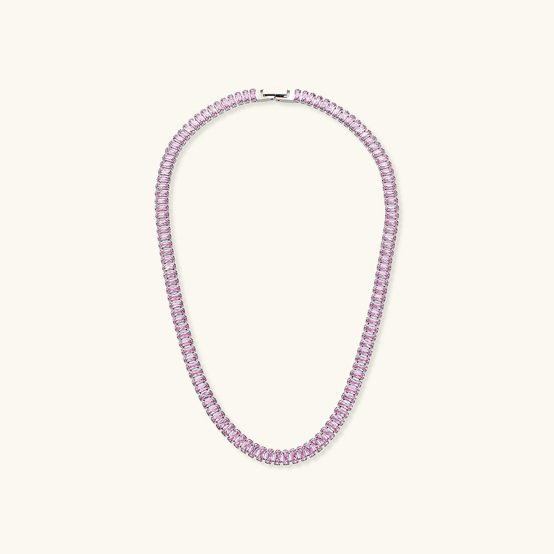 Diamond Simulant Necklace | 18K Gold Plated with Hypoallergenic Design 8