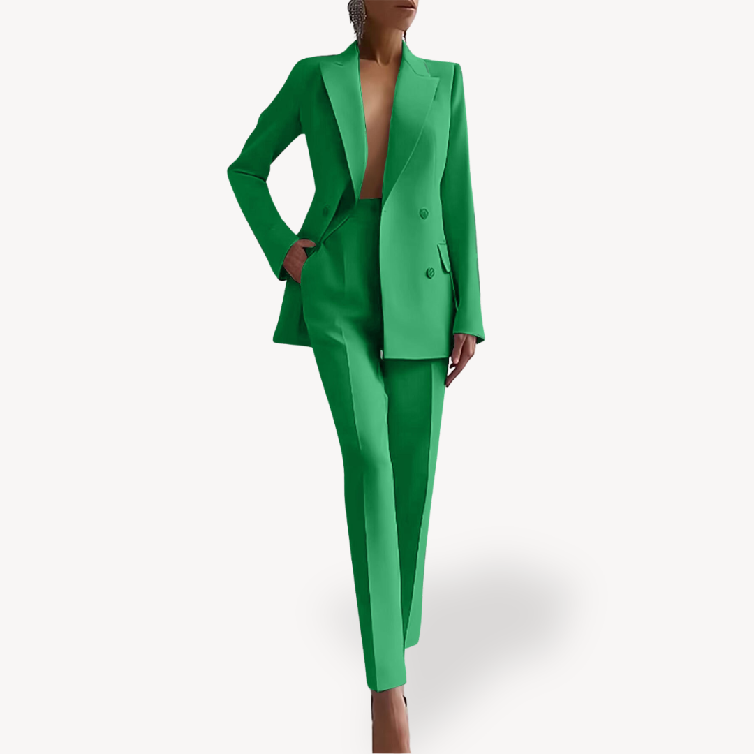 Double-Breasted Blazer Suit 1