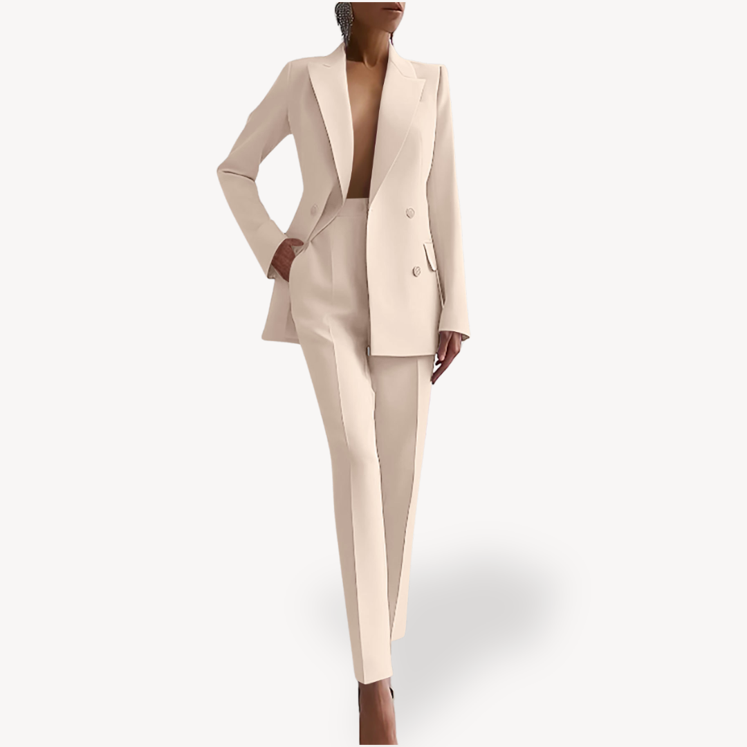 Double-Breasted Blazer Suit 6