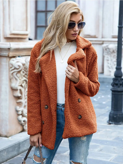 Double-Breasted Teddy Coat 1