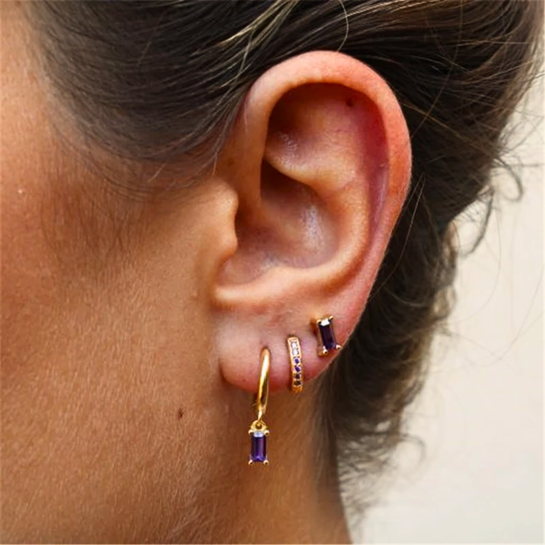 Earring Set | Hypoallergenic Stainless Steel with 3 Stylish Pairs 2