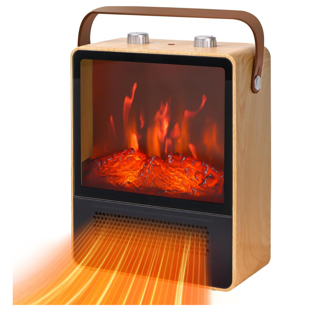 Electric Fireplace Insert | Realistic Flame Effect with 4 Heating Modes 2