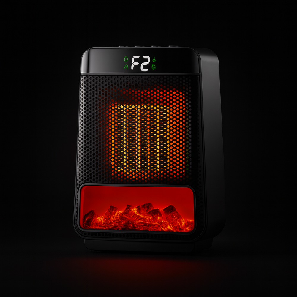 Electric Space Heater | Compact Energy Efficient Design with Adjustable Thermostat 2