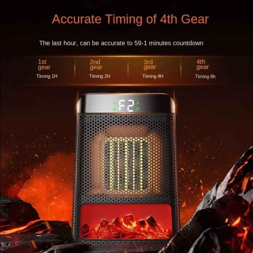 Electric Space Heater | Compact Energy Efficient Design with Adjustable Thermostat 3